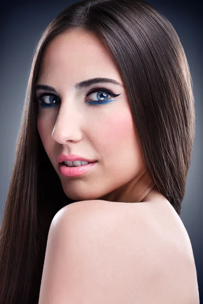Mooie make-up vrouw — Stockfoto