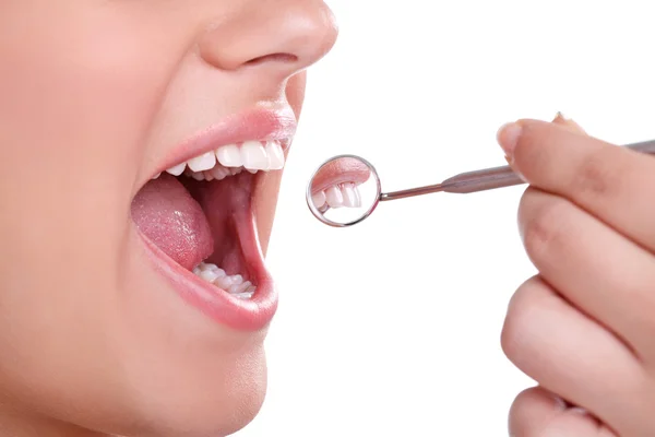 아름다운 건강 한 치아 — 스톡 사진