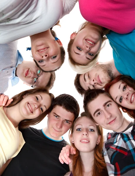 Smiling young friends — Stock Photo, Image