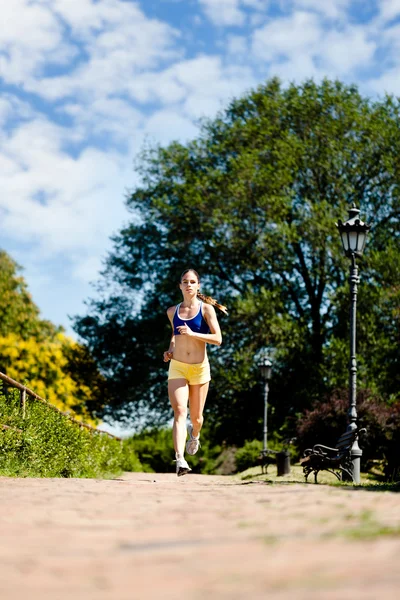 女ジョギング — ストック写真