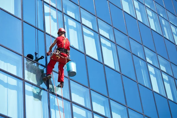 Windows cleaning service — Stock Photo, Image