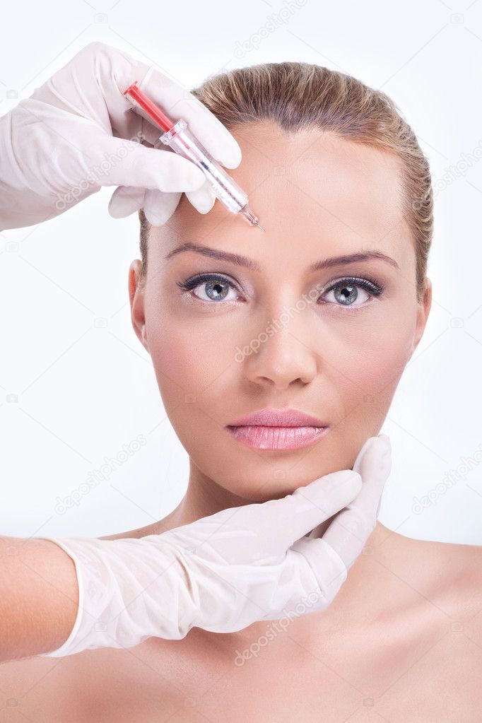 Cosmetic botox injection
