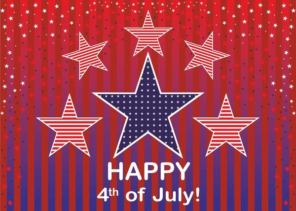 Ημέρα της ανεξαρτησίας, 4 Ιουλίου. — Διανυσματικό Αρχείο