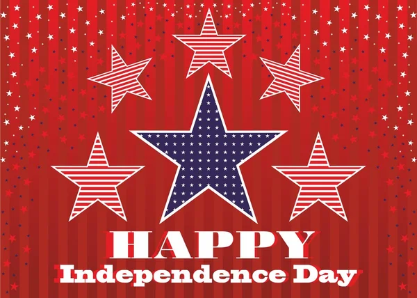 Ημέρα της ανεξαρτησίας, 4 Ιουλίου. — Διανυσματικό Αρχείο