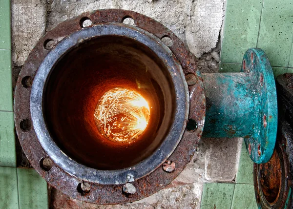 Gas cutting — Stock Photo, Image