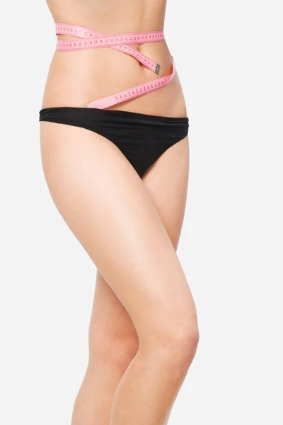 Slim waist. Girl's torso — Stock Photo, Image