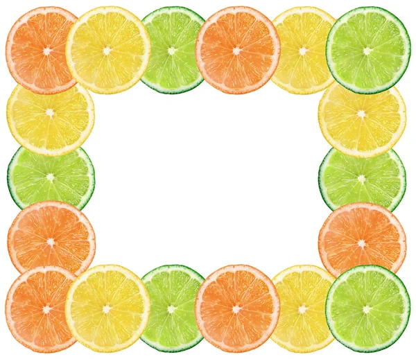 Färska citrusfrukter bakgrund — Stockfoto