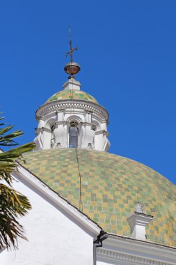 Dome at the church of San Francisco in Quito, Ecuador clipart