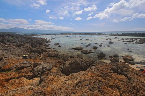 Piscinas de maré Pupukea na costa norte de Oahu, Havaí — Fotografia de Stock