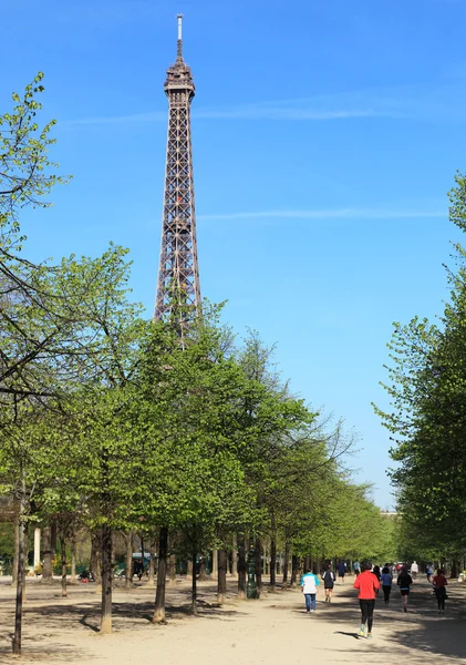 Paris'te koşu — Stok fotoğraf