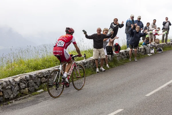Il ciclista David Moncutie — Foto Stock