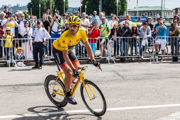 Yellow Jersey- Fabian Cancellara — Stock Photo, Image