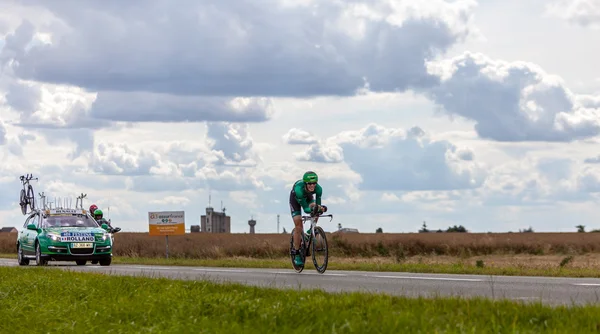 프랑스의 사이클 선수다 롤랑 Pierre — 스톡 사진