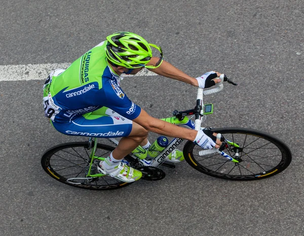 Итальянский велогонщик Ванотти Алессандро — стоковое фото