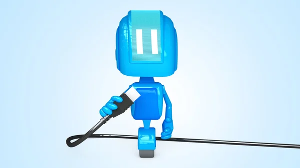 Робот с USB — стоковое фото