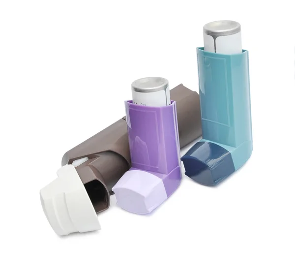 Asthma inhalers — Stock Photo, Image