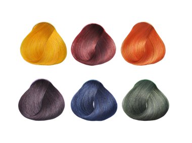 Hair Colors Set. clipart