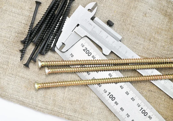 Conjunto de herramientas e instrumentos — Foto de Stock