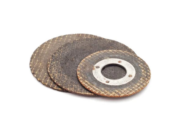 Použité kovové pila disků — Stock fotografie