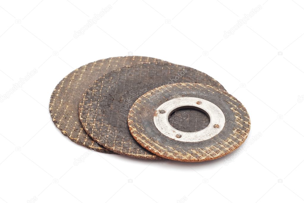 Used metal saw disks