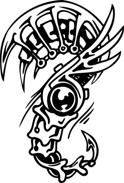 Imagens vetoriais Alien tattoo