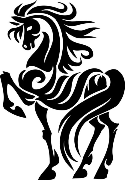 Horse head silhouette Vector Art Stock Images | Depositphotos