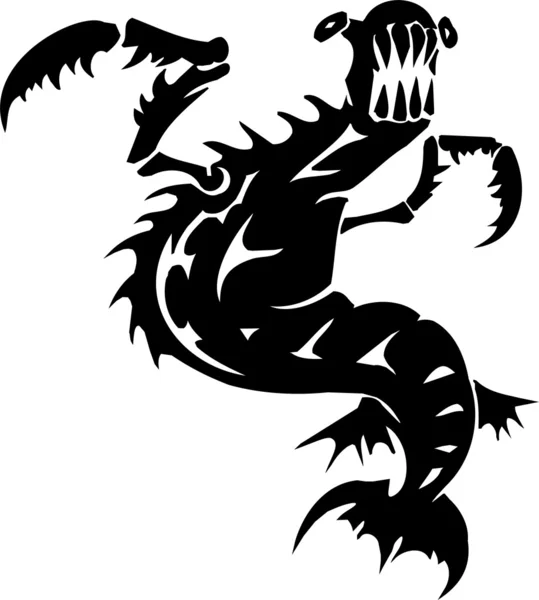 ᐈ Monster silhouette stock vectors, Royalty Free sea monster silhouette ...