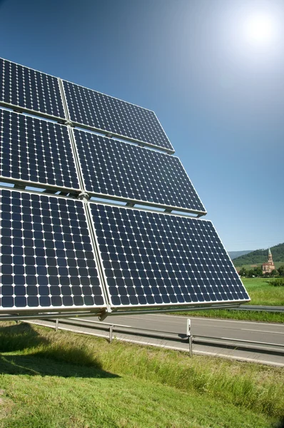 Solar Panel Against Blue Sky — Stock Photo, Image