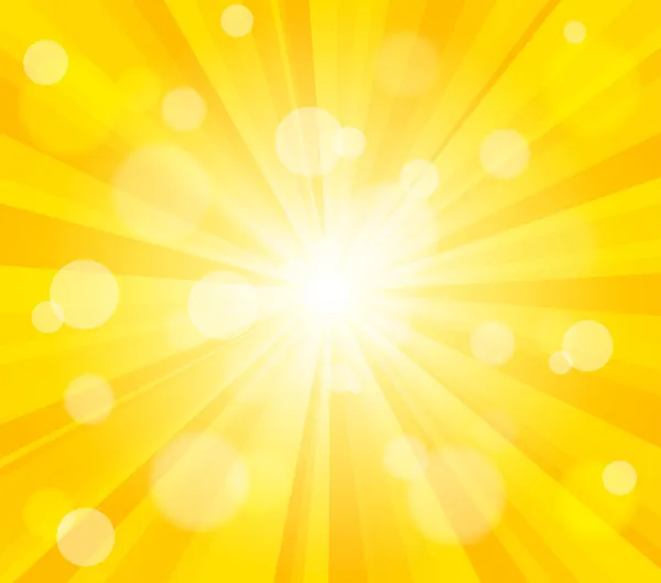Bright vector sun effect background — Stock Vector
