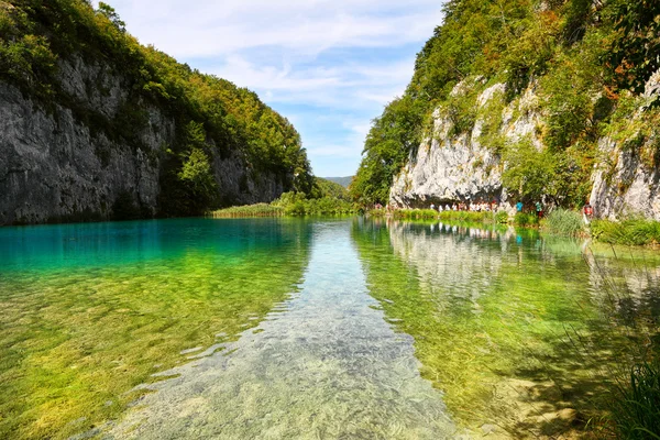 Paesaggi dal Parco Naturale di Plitvice in Croazia — Foto Stock