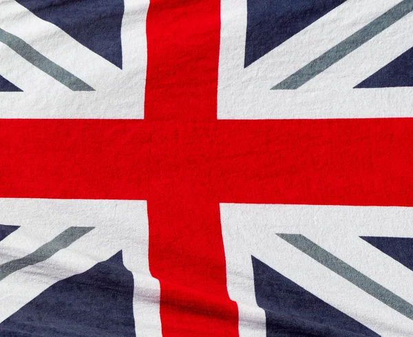 Полотенце с британским флагом — стоковое фото