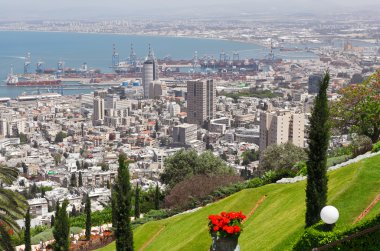 View of Haifa clipart