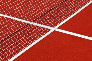 Tenis net ve çizgiler