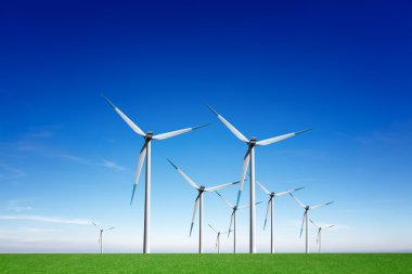 Global wind energy clipart