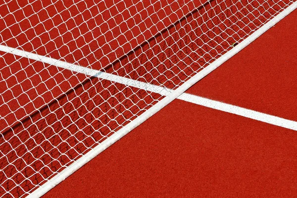 테니스 그물 및 선 — 스톡 사진