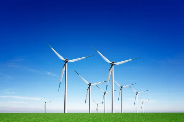 Global windenergie — Stockfoto
