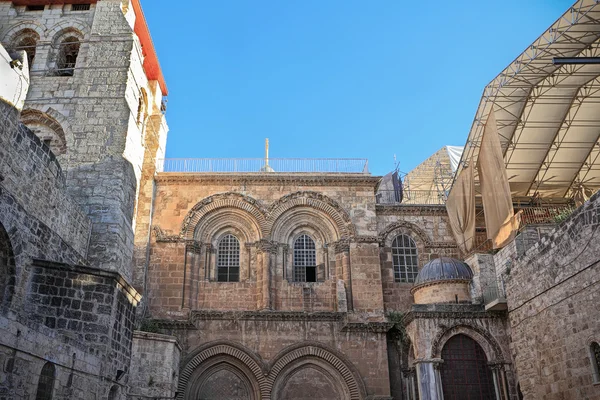 예루살렘에 있는 신성한 Sepulchre의 교회의 외관 — 스톡 사진