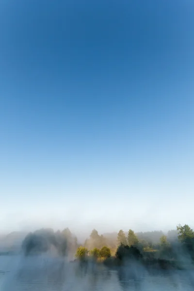 stock image Fog near lake