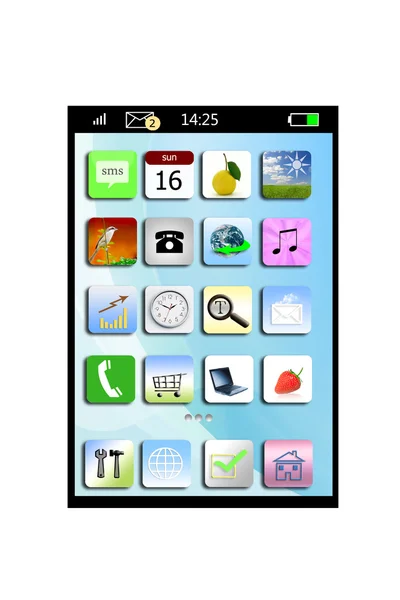 Telefon képernyő — Stock Fotó