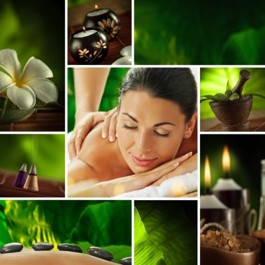 Spa collage clipart