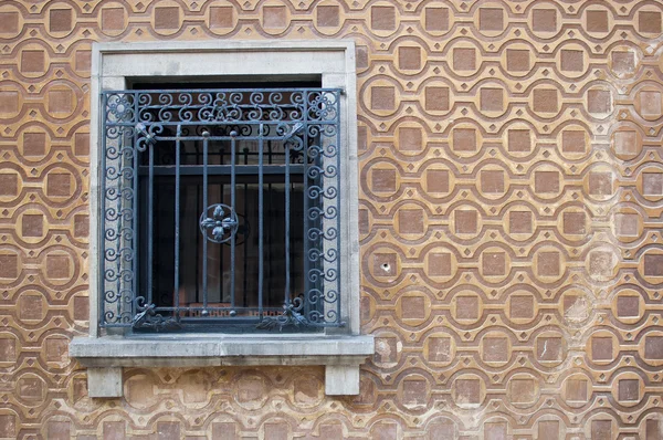 House window with grating - Stock Image - Everypixel