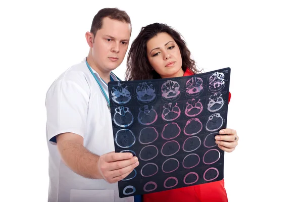Médicos interpretando tomografía computarizada (TC) ) —  Fotos de Stock