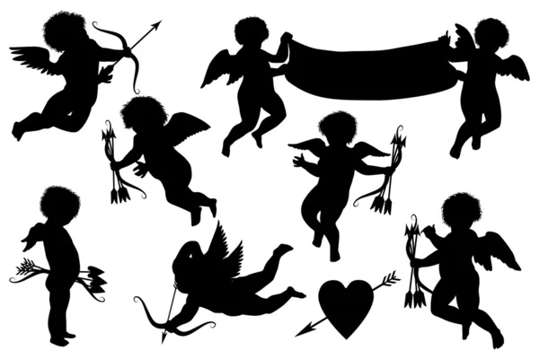 Collection de Cupids — Image vectorielle