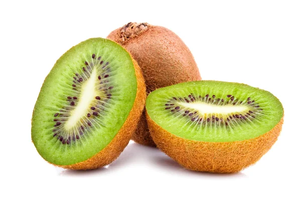 stock image Cut fruit of kiwi Isolated Located on White