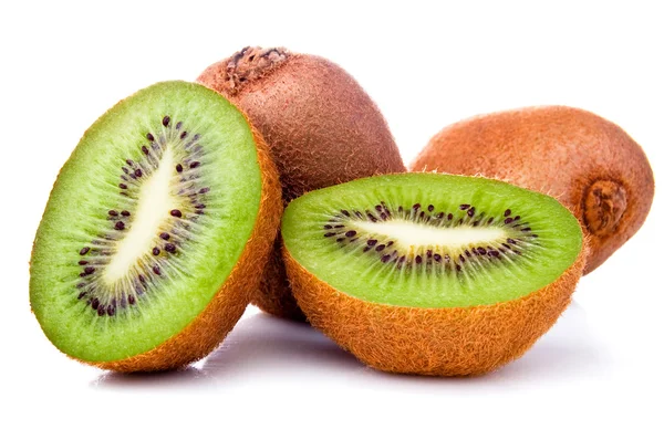 stock image Cut fruit of kiwi Isolated Located on White