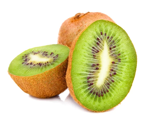 stock image Cut fruit of kiwi Isolated Located on White