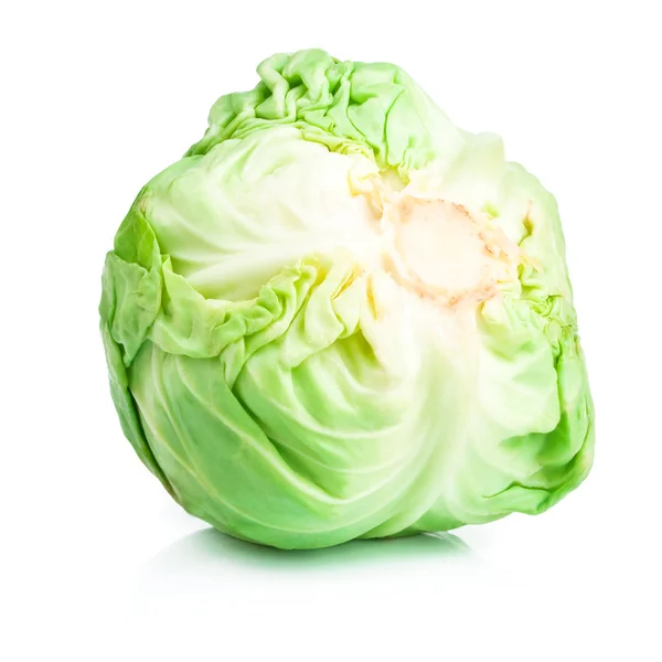 Head Cabbage isolated on white background — Stock Photo, Image