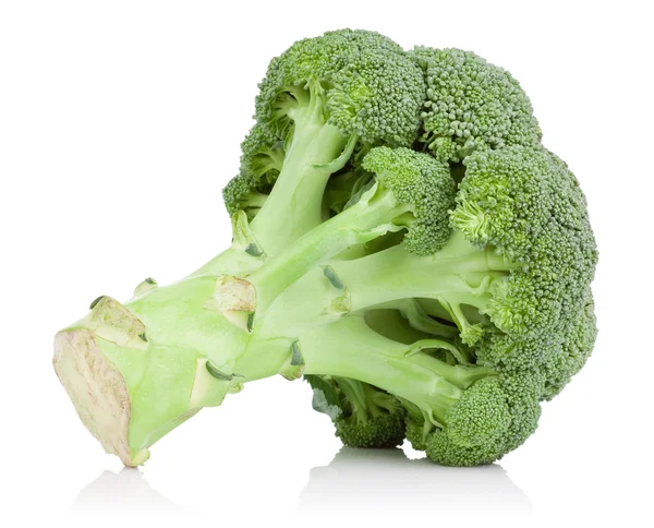 Yeşil brokoli lahana beyaz zemin üzerine izole — Stok fotoğraf