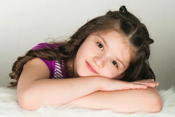Retrato de la niña de diez años —  Fotos de Stock