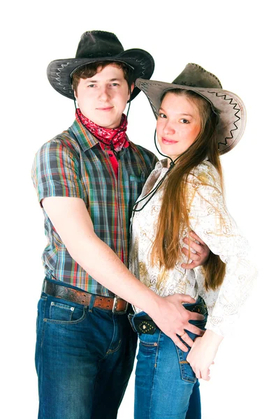 Cowboy's love story — Stock Photo, Image